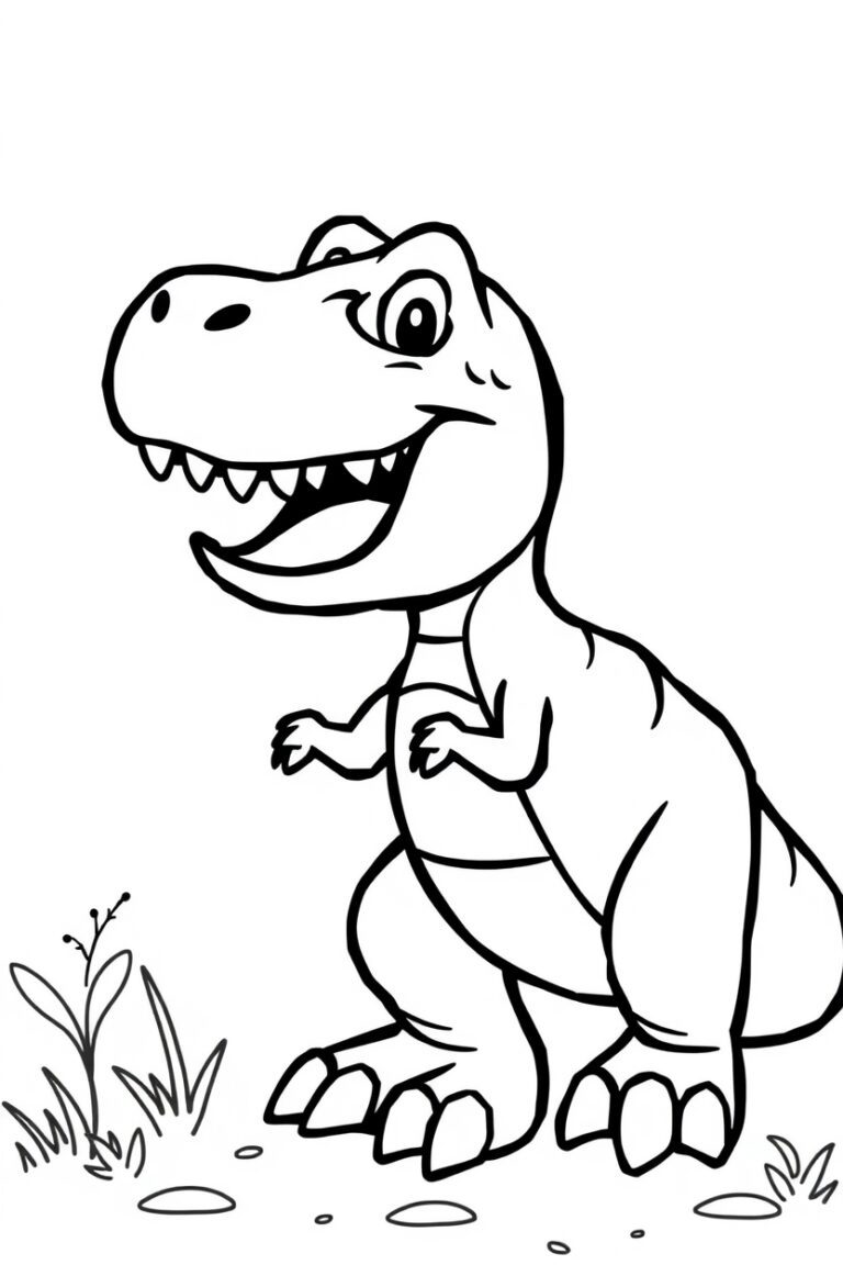 t rex dinosaur coloring pages