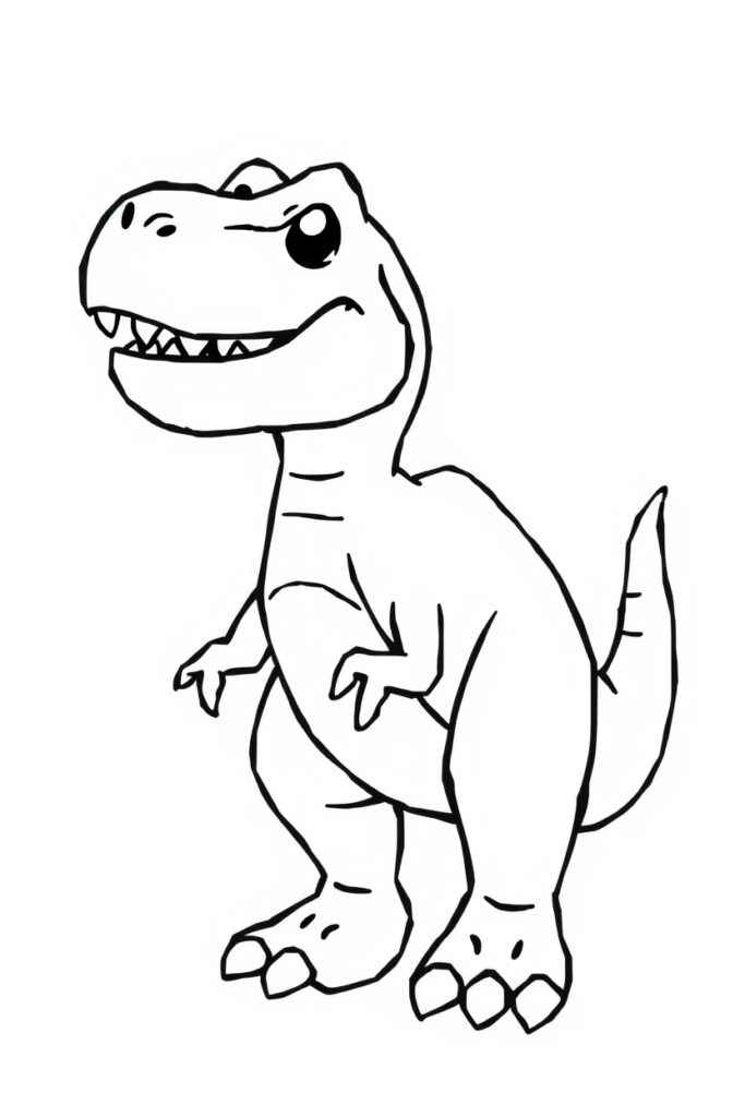 t rex dinosaur coloring pages