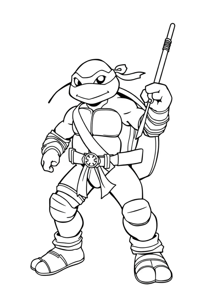 20 ninja turtles coloring pages