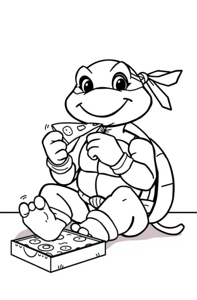 20 ninja turtles coloring pages