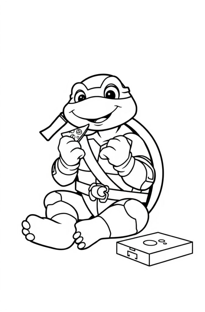 20 ninja turtles coloring pages