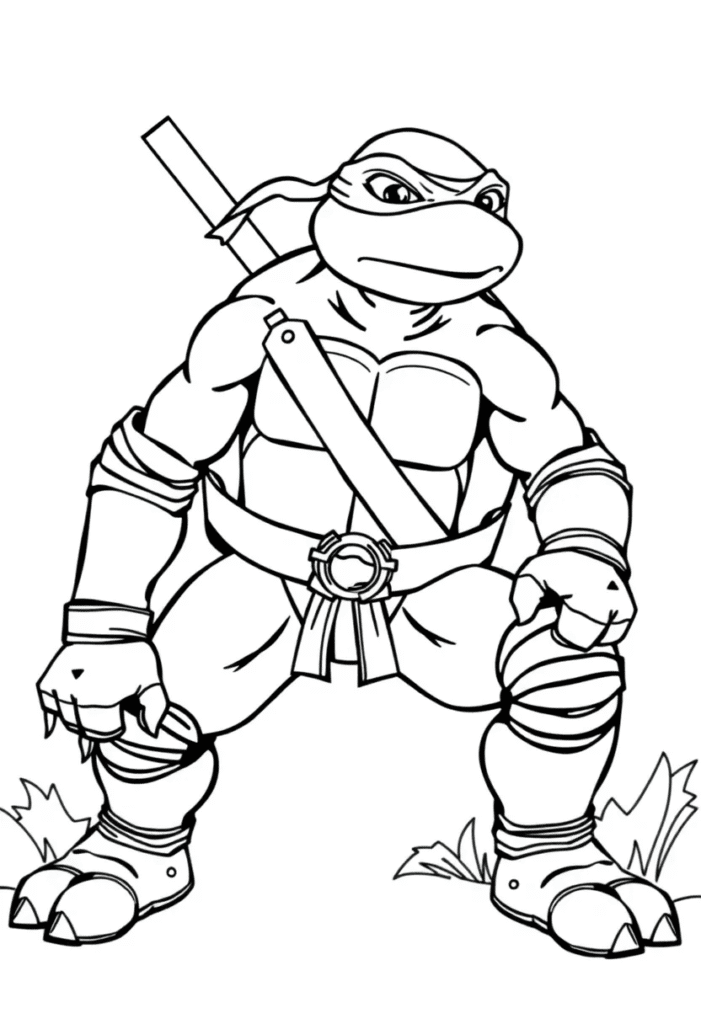 20 ninja turtles coloring pages