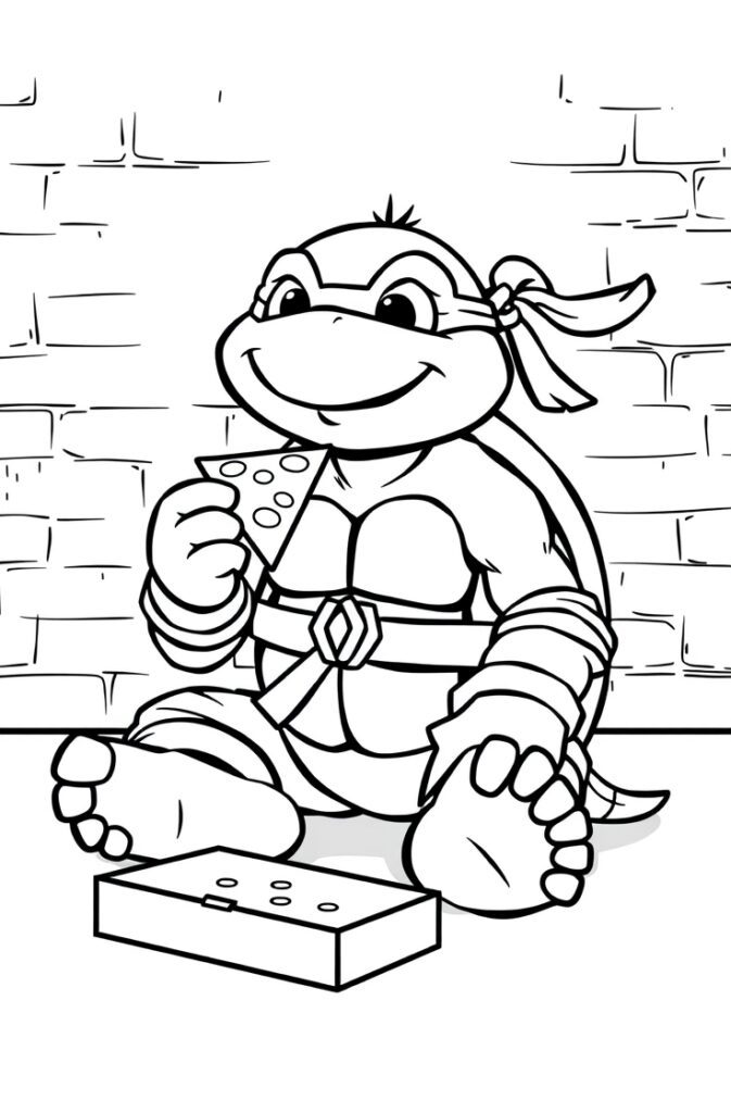 20 ninja turtles coloring pages