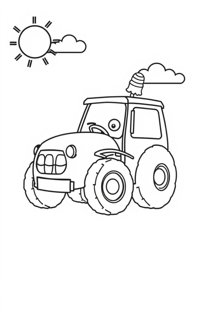 vehicle coloring pages