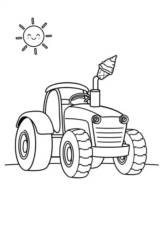 vehicle coloring pages