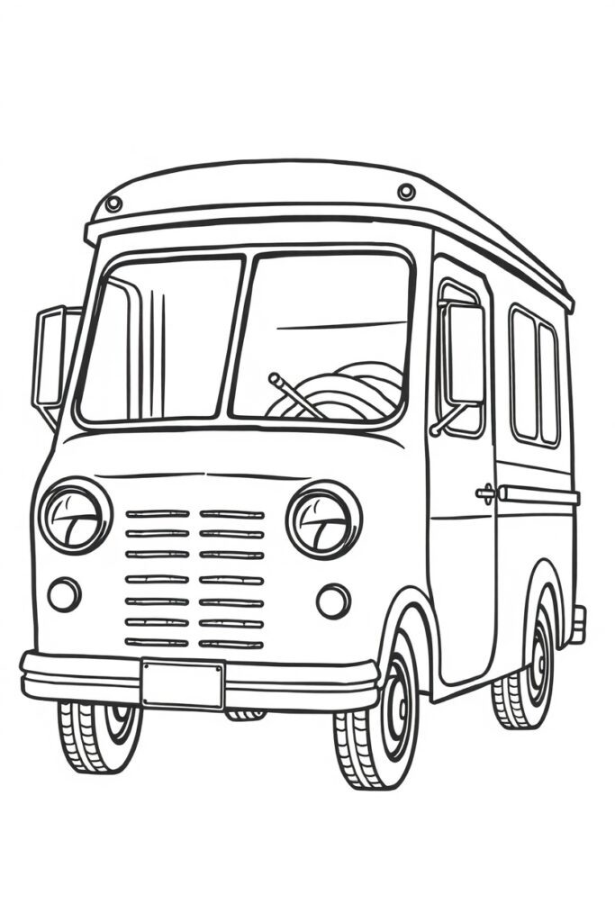 vehicle coloring pages