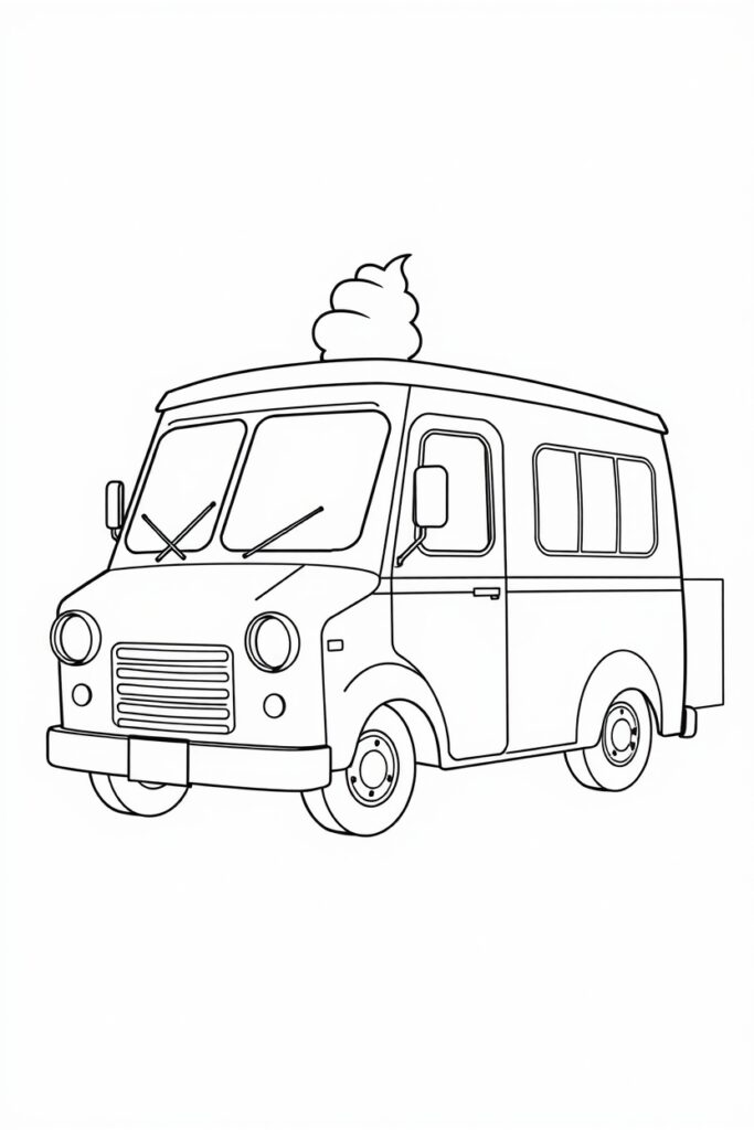 vehicle coloring pages