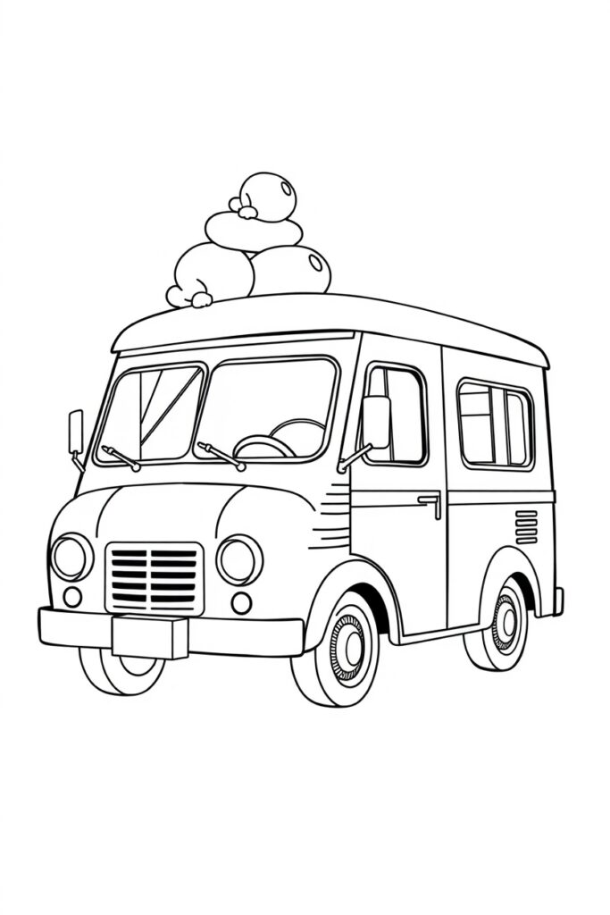 vehicle coloring pages