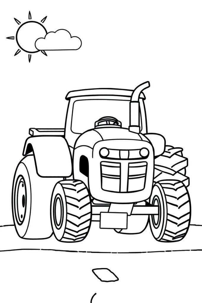 vehicle coloring pages