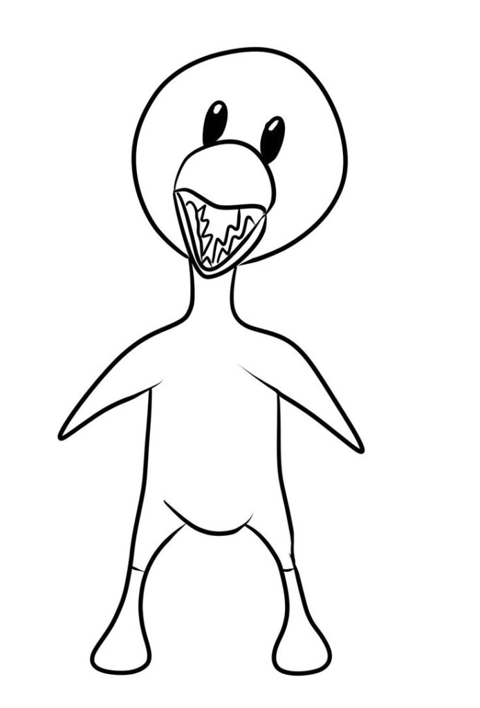 20 rainbow friends coloring pages