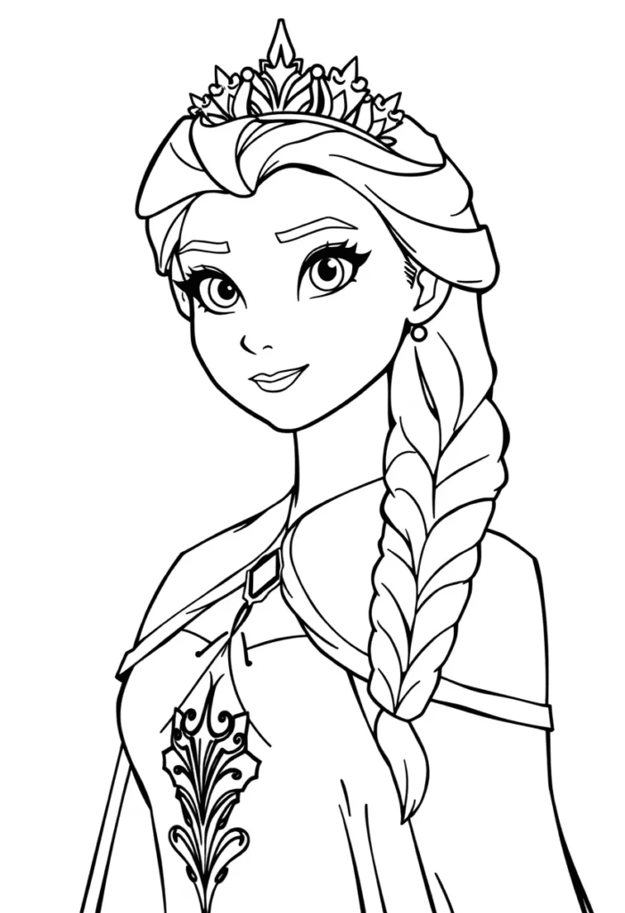 21 elsa coloring pages