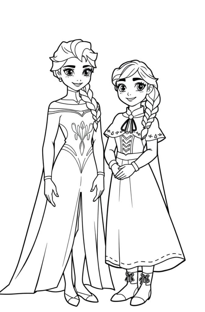 21 elsa coloring pages