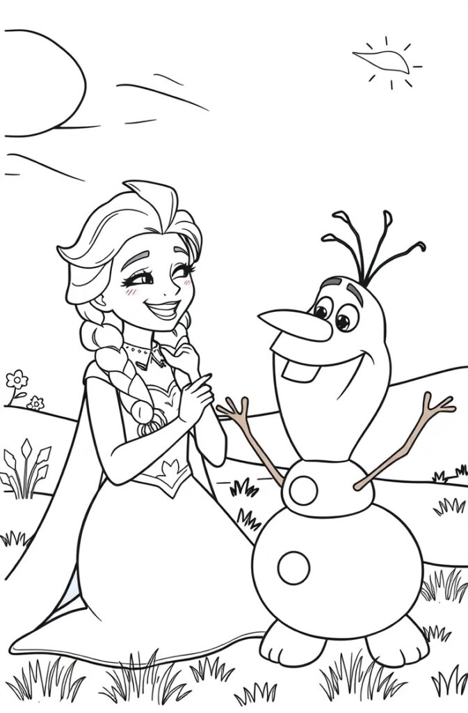21 elsa coloring pages