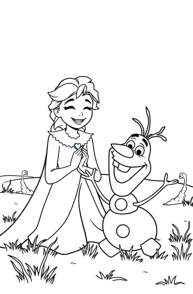 21 elsa coloring pages