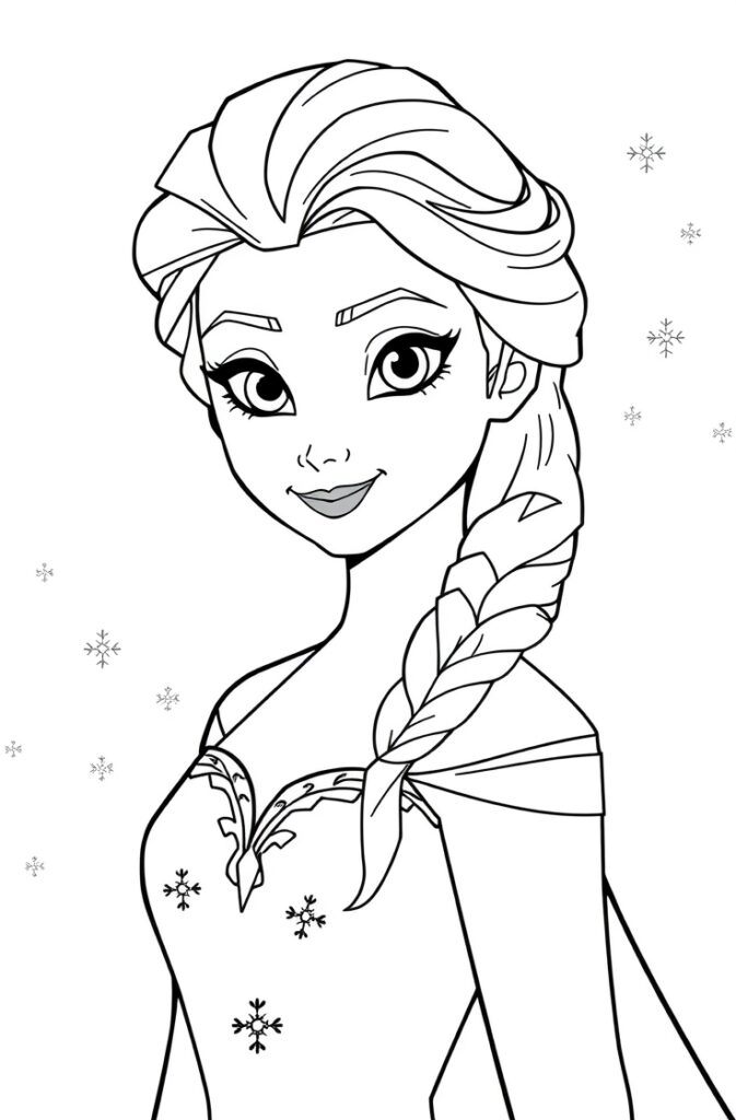 21 elsa coloring pages