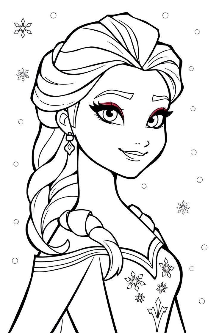 21 elsa coloring pages