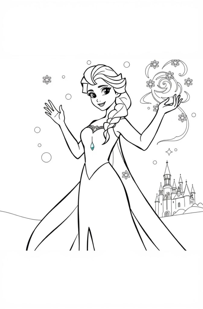 21 elsa coloring pages