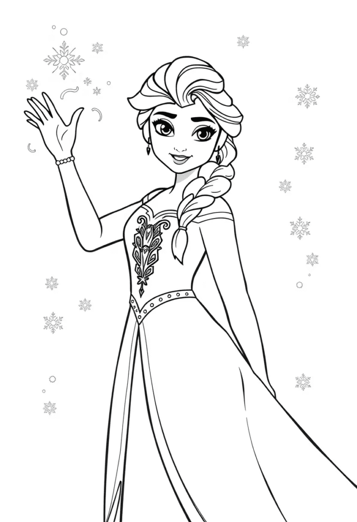 21 elsa coloring pages