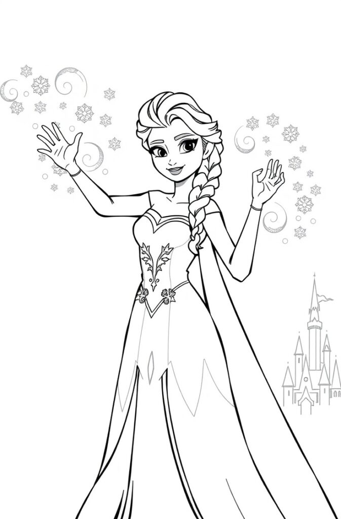 21 elsa coloring pages
