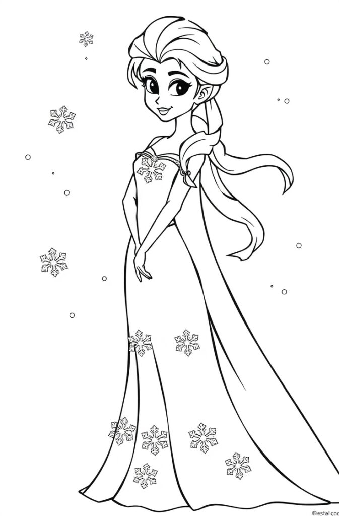 21 elsa coloring pages