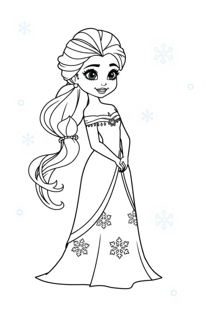 21 elsa coloring pages