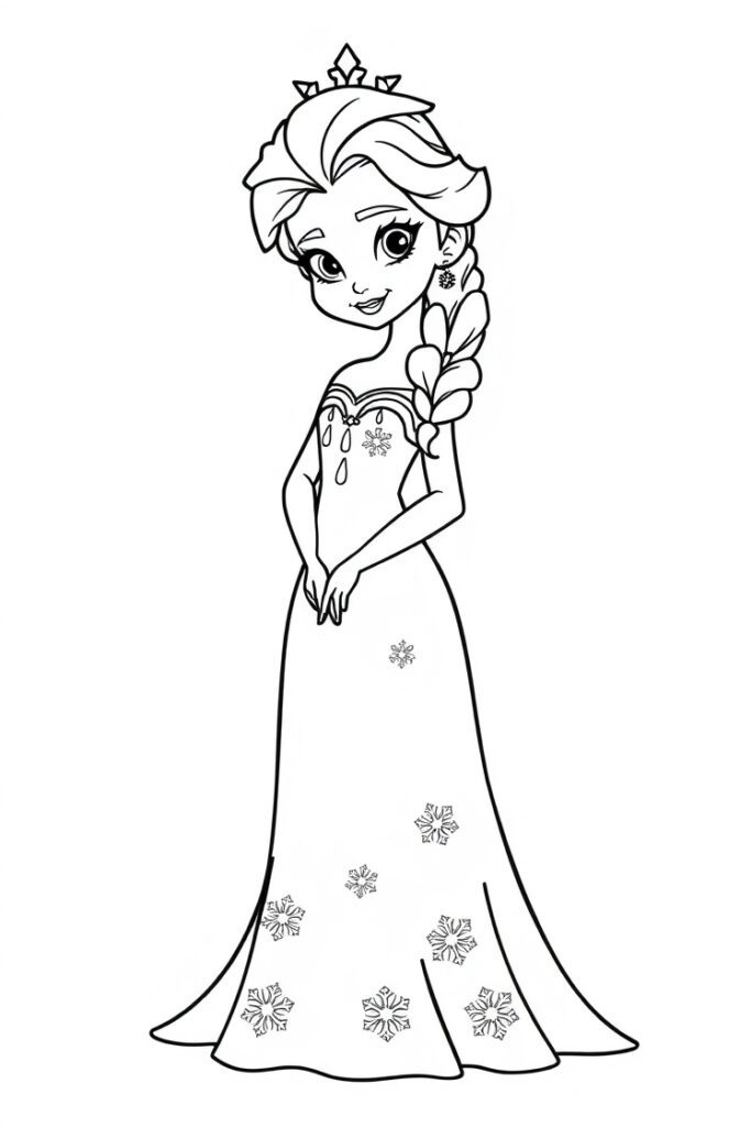 21 elsa coloring pages
