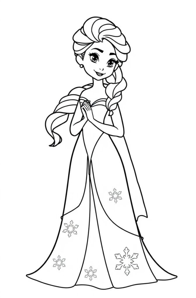 21 elsa coloring pages