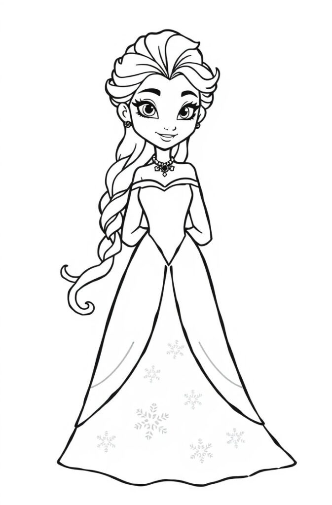21 elsa coloring pages