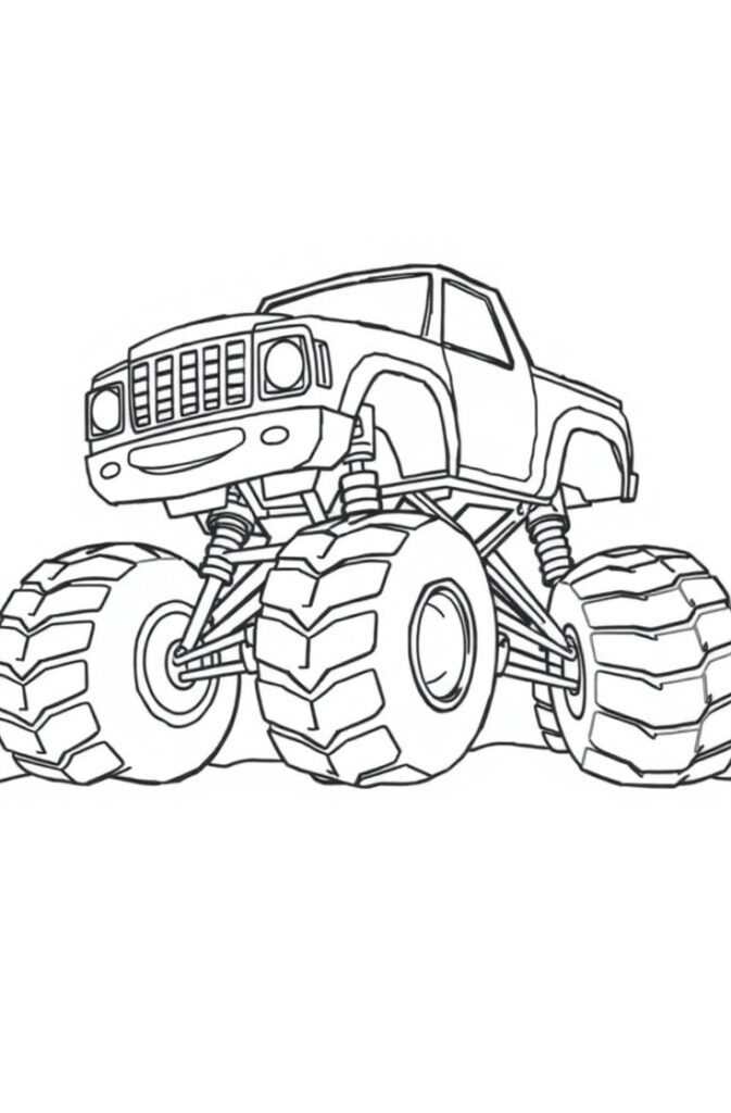 20 monster truck coloring pages​