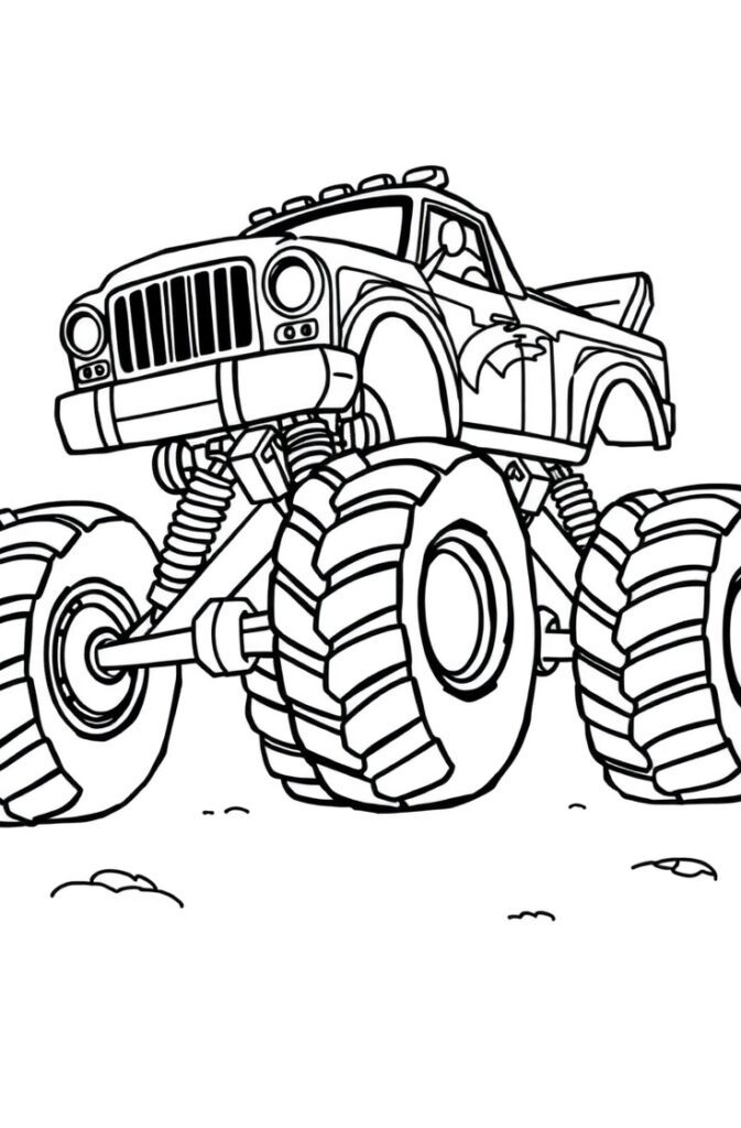 20 monster truck coloring pages​