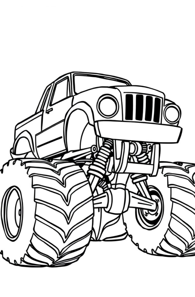 20 monster truck coloring pages​