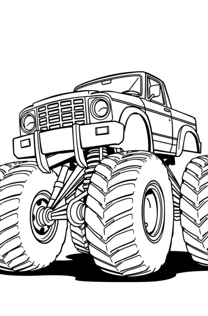 20 monster truck coloring pages​