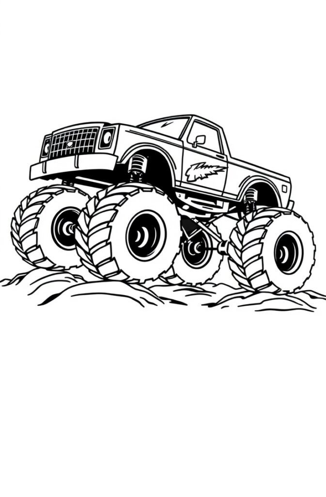 20 monster truck coloring pages​