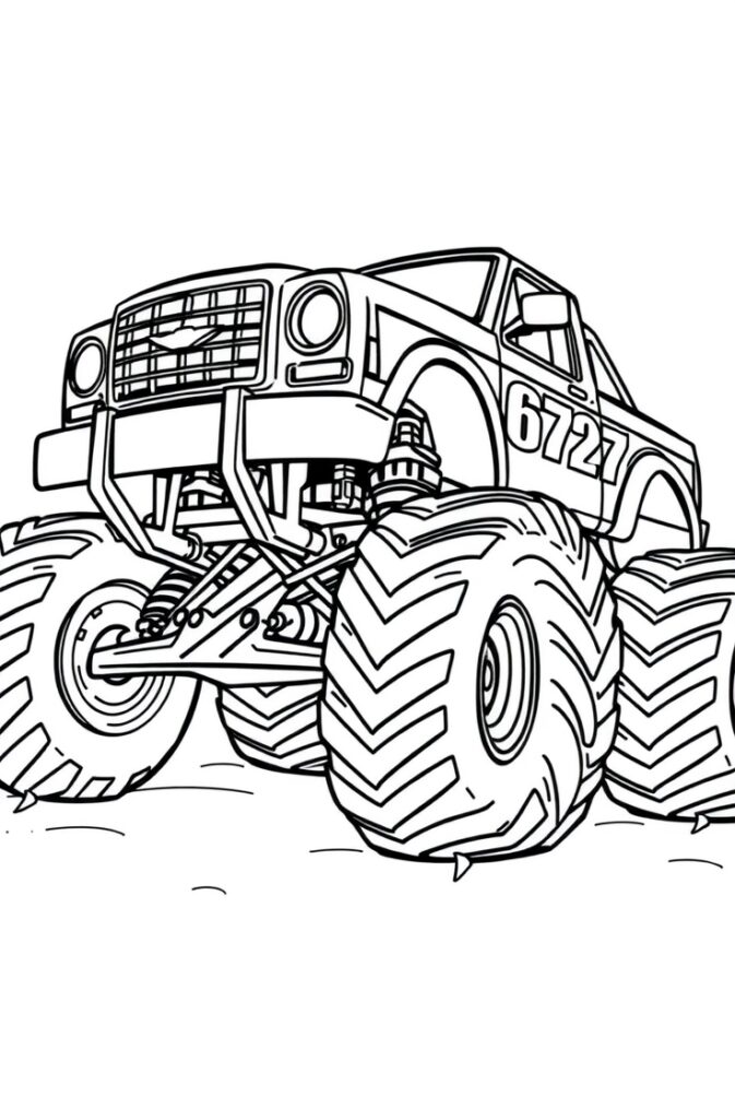 20 monster truck coloring pages​