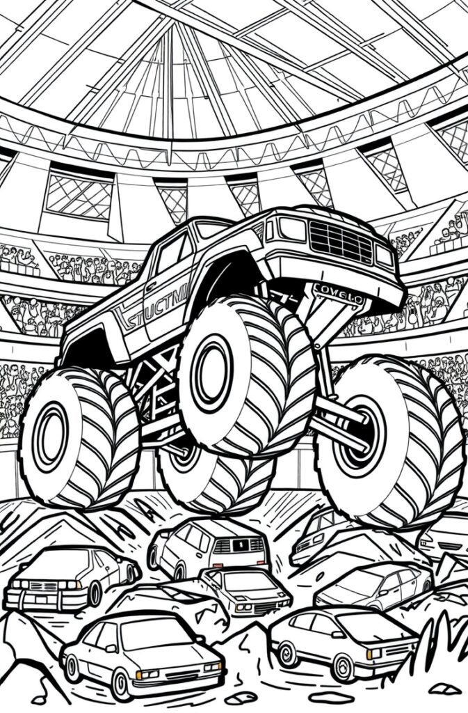 20 monster truck coloring pages​