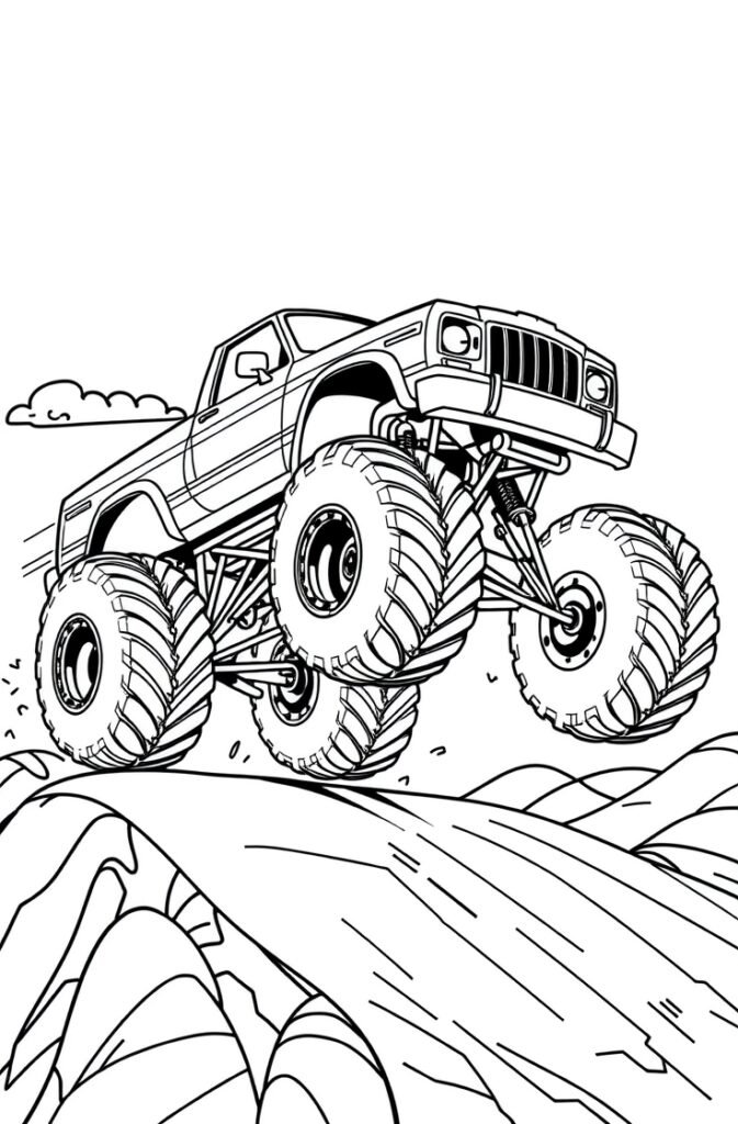 20 monster truck coloring pages​