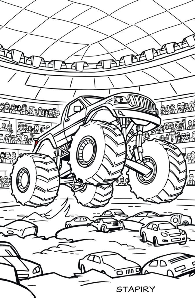 20 monster truck coloring pages​