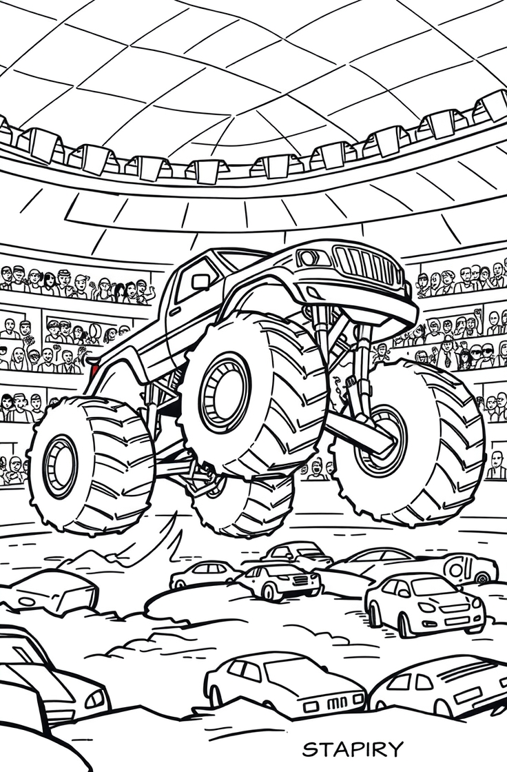 20 monster truck coloring pages​