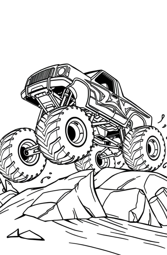 20 monster truck coloring pages​