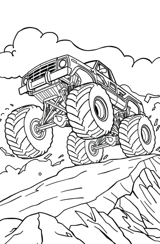 20 monster truck coloring pages​