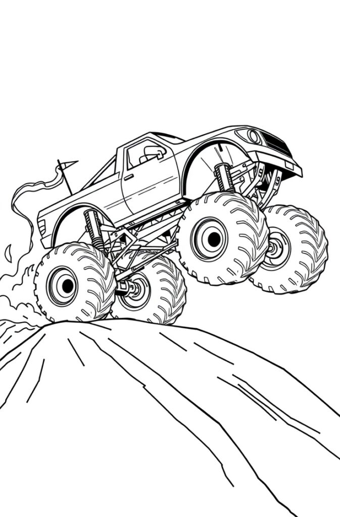 20 monster truck coloring pages​