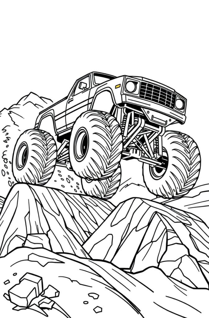 20 monster truck coloring pages​