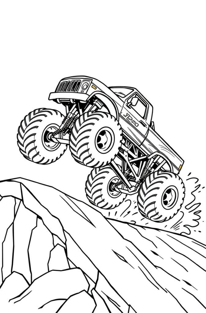 20 monster truck coloring pages​