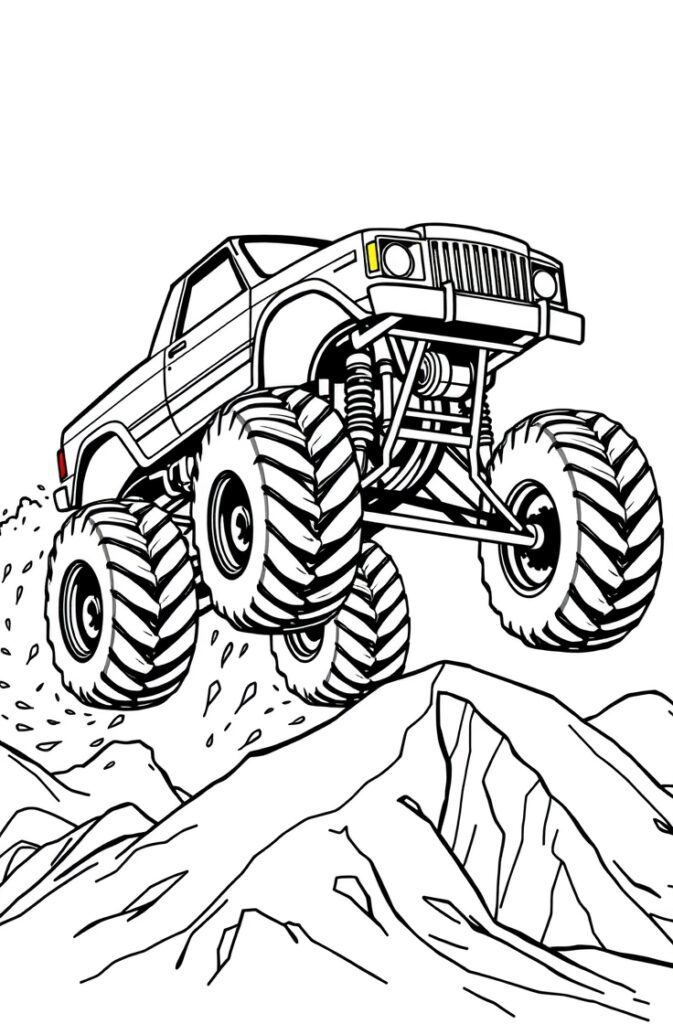20 monster truck coloring pages​