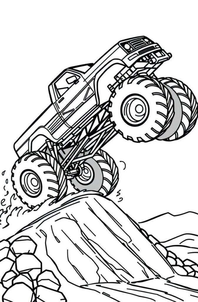 20 monster truck coloring pages​
