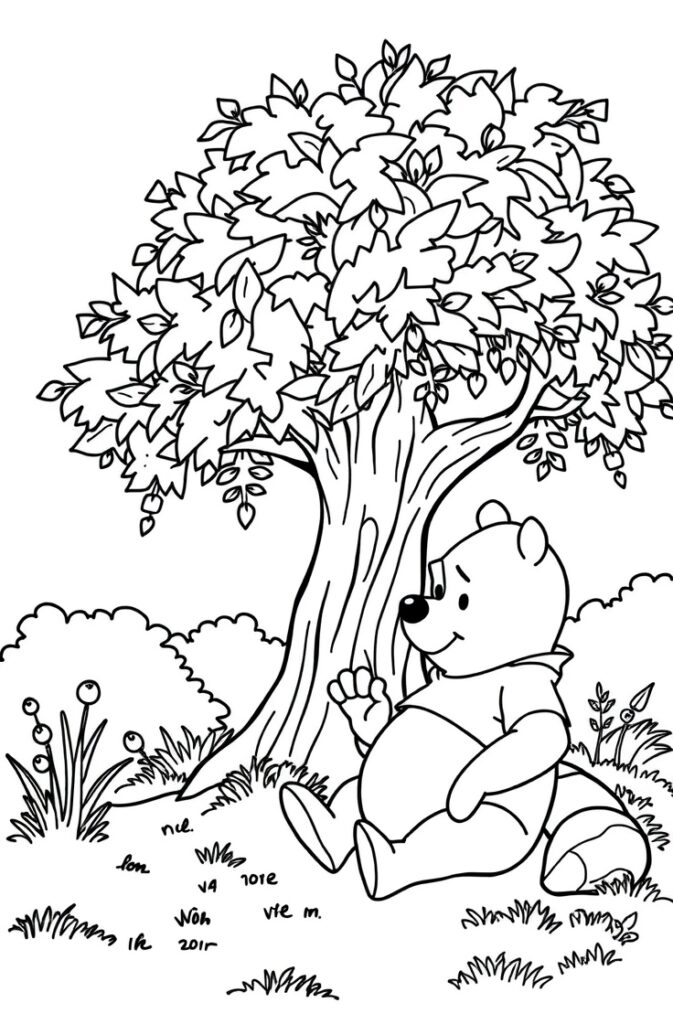 22 Winnie the pooh coloring pages​
