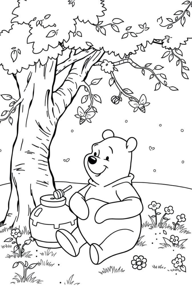 22 Winnie the pooh coloring pages​