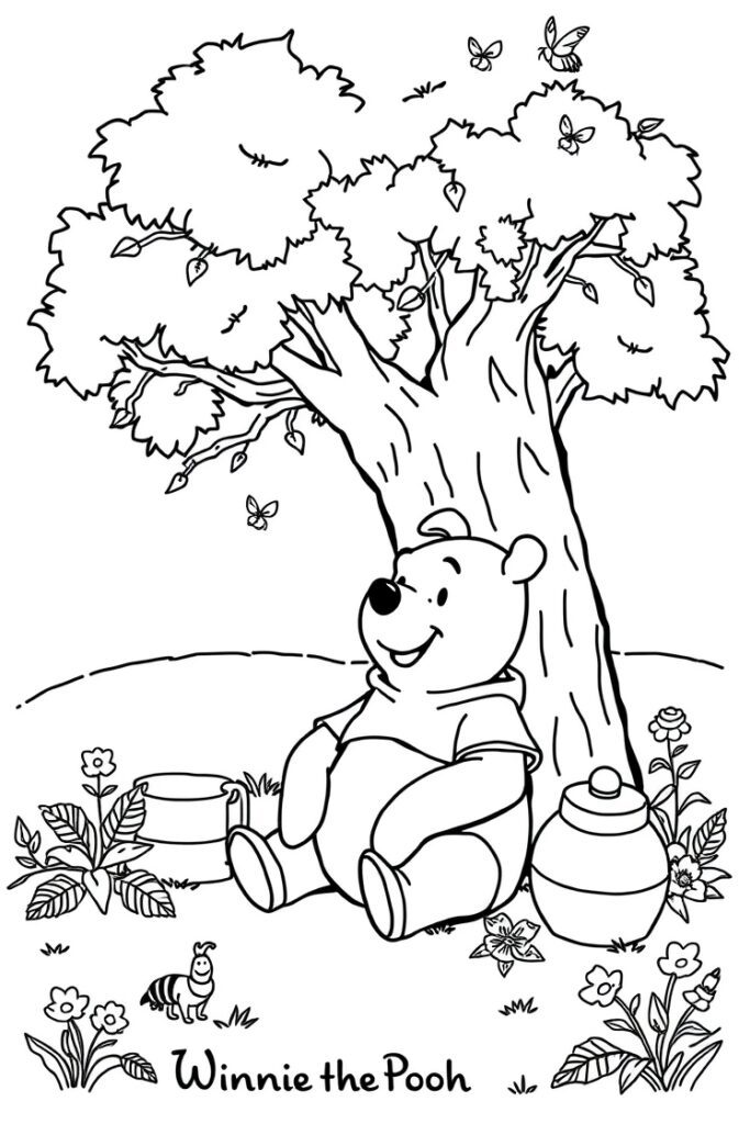 22 Winnie the pooh coloring pages​