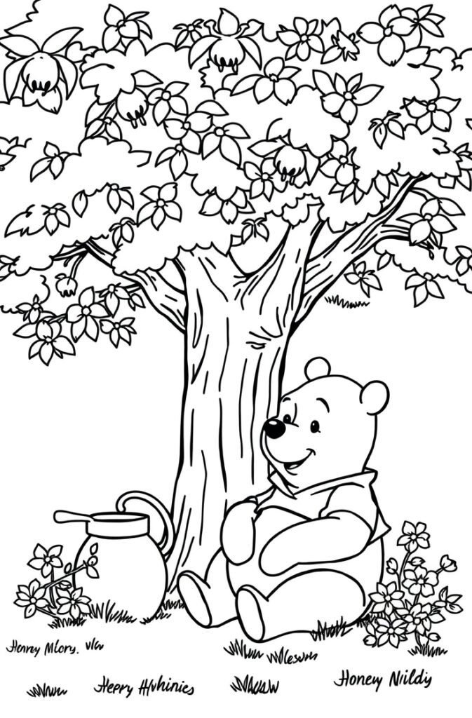 22 Winnie the pooh coloring pages​