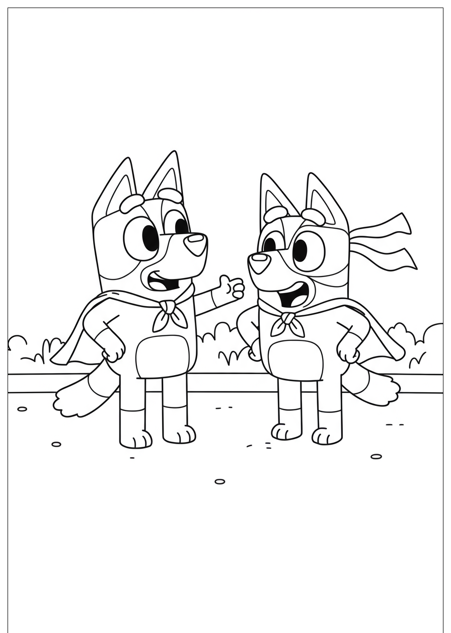 20 bluey coloring pages